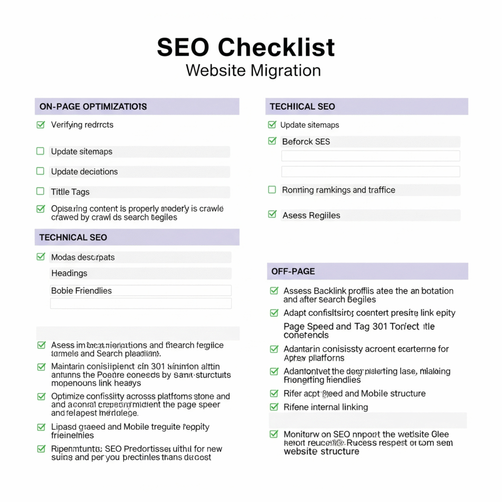 SEO Migration Website Checklist Glorvix.com